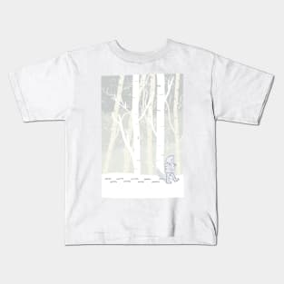 Winter forest walk Kids T-Shirt